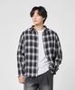 AGOD Oversized Flannel Check Shirt [Black]