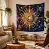 Cosmic Sun Mandala Tapestry, Colorful Bohemian Wall Hanging Decor for Bedroom Living Room, Psychedelic Galaxy Home Art