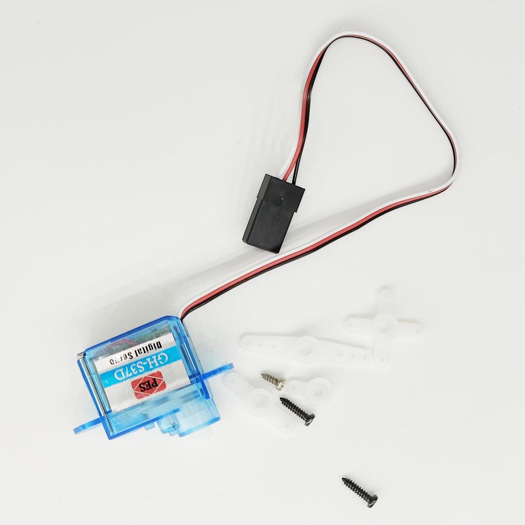 2pcs Mini Servo, RC Servo 3.7g Servo 4.3g Gh-S37d for Aero Modeling DIY Robot Rcmall Servo
