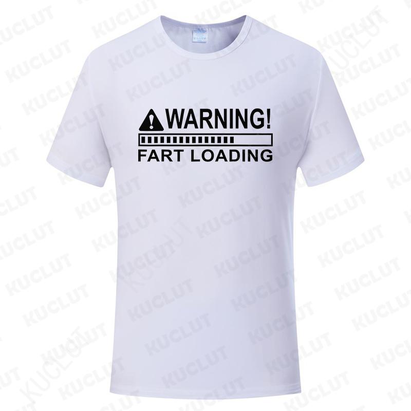 Warnung Furz wird geladen Herren T-Shirt Lustiges Furzen Unhöfliches T-Shirt Witz Gag T-Shirt für Mann Papa Geschenke Herren Kleidung Kurzarm Kleidung Oberteile