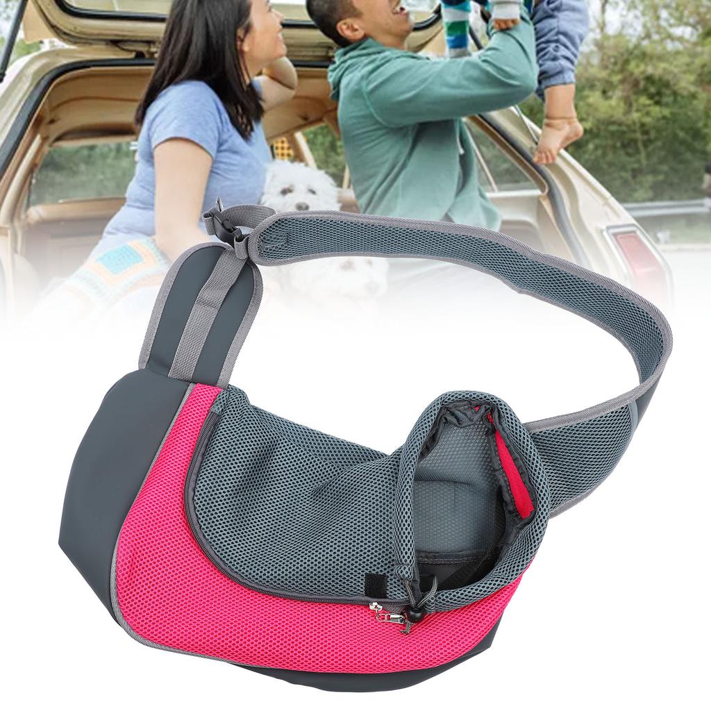 Pet Sling Breathable Mesh Portable Single Shoulder Bag Dog Carrier Sling for Outdoor Travel