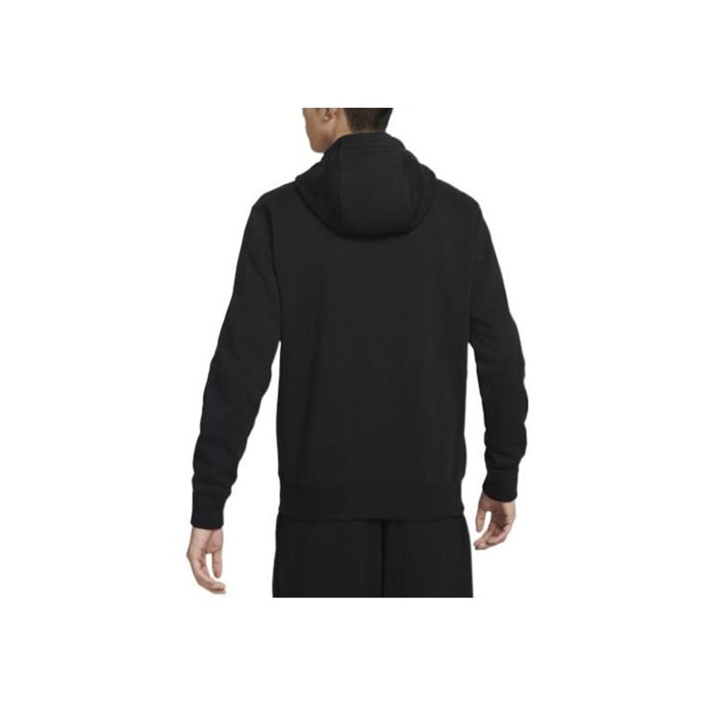 Nike Logo Embroidered Print Hooded Jacket Men Outerwear Black DX0536-010