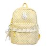 Zaino coreano ins stile college pois alto valore studente scuola media dolce pizzo morbido stile ragazza zaino da viaggio