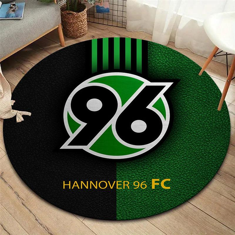 Hannover 96 Round Area Rug,Carpet Rug for Living Room Bedroom Sofa Playroom Decor,Non-slip Floor Mat