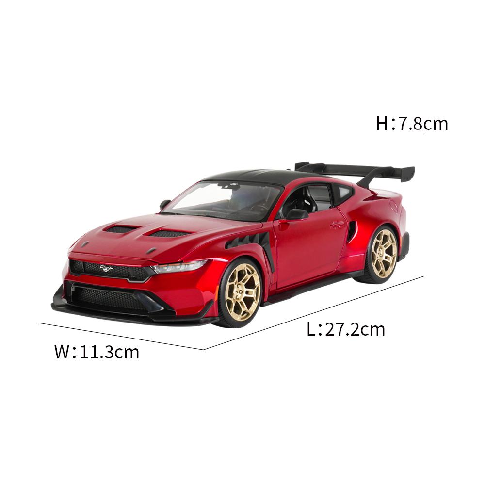 Maisto 1:18 2025 Ford Mustang GTD Sports Car Static Simulation Die Cast Vehicles Collectible Model Car Toys