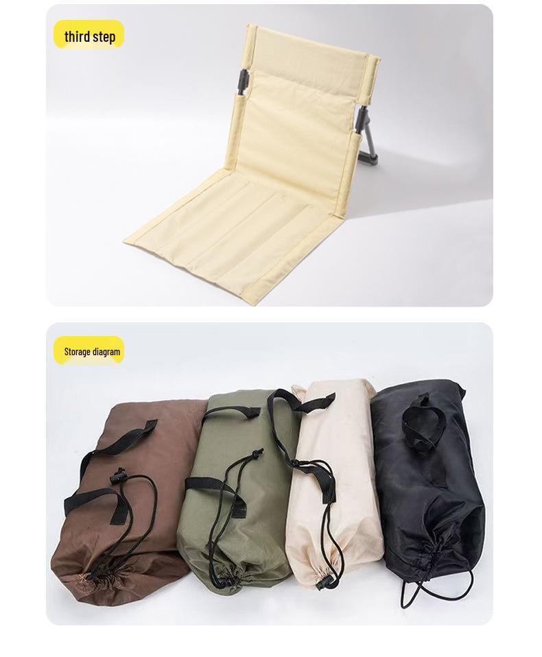 Breathable Mesh Folding Aluminum Camping Chair with Extended Backrest