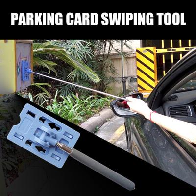 Retractabil Card Reacher Stick Parking Lever Swiping Card Stick pentru auto din oțel inoxidabil parcare