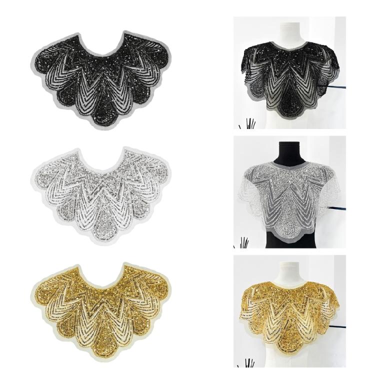Handcraft Rhinestones Mesh Applique Patches Ideal For Jackets Bags And Costumes