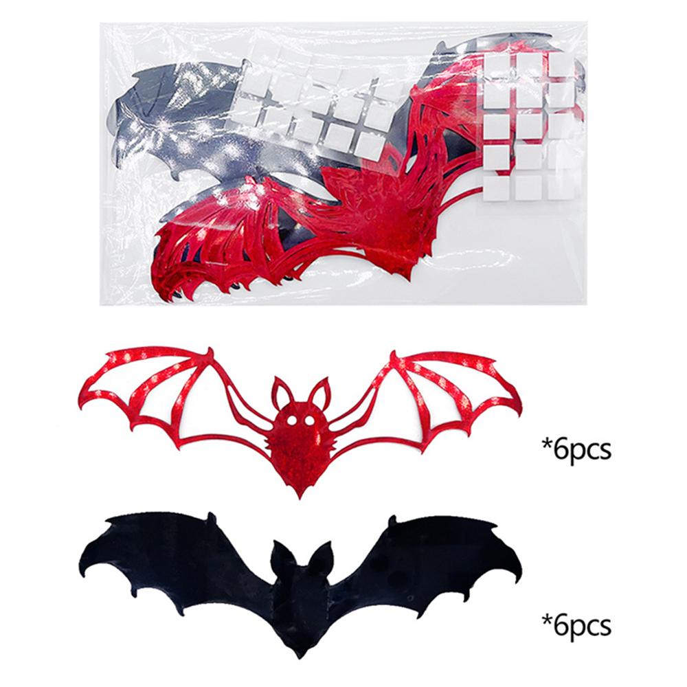 12Pcs/Set 3D Bat Halloween Wall Decor PVC DIY Home Decoration Sticker Party Supplies