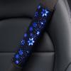 Bronzing Snowflake Car Seat Belt Pads Cover Shoulder Pads Protection Cushion Case