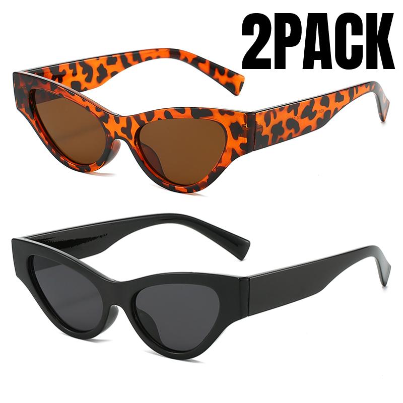 Luxury Cat Eye Sunglasses for Women Fashion Brand Sexy Cat Eye Sun Glasses Shades Vintage Black White Eyewear Big Frame Trendy