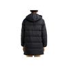 Levis FW22 Solid Color Mid-Length Hooded Long Sleeve Down Jacket Unisex Outerwear Black A3287-0000