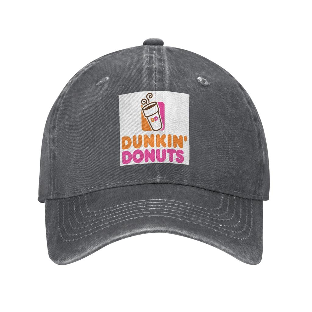 Cappellino in Denim Lavato Dunkin Donuts Cappellini da Baseball Casual Cappello Regolabile Estivo Unisex Cappellini da Baseball