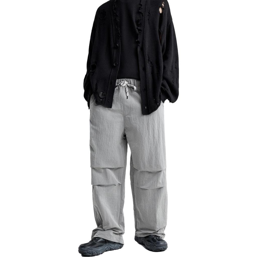 Zara Solid Color Straight Regular Long Pants Casual Pants Men bottoms Silver 08281329808-33