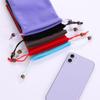 Cotton 6.3 inch for Mobile Phone Neck Strap for Power Bank Sleeve Bag Funda Case Container Pouch