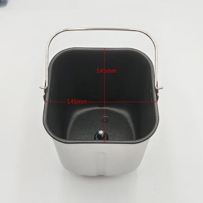 Bread Machine Bucket Non-Stick Bread Pan Replacement Parts With Kneading Paddle Baking Bakeware Accessories 14.5x14.5x19.5cm