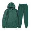 Unisex Fleece-Lined Thick Hooded Jacket - Solid Color, Trendy Autumn/Winter Style, Custom Logo Printing
