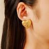 Ying Tai 18K Gold-Plated Stainless Steel Earrings – Unique Geometric Design, Titanium Steel, High-End European and American Style.