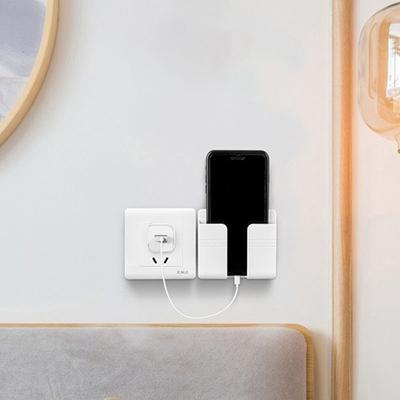 Wand montiert Aufbewahrungsbox Fernbedienung Fall Telefon Stecker Ladehalter Rack