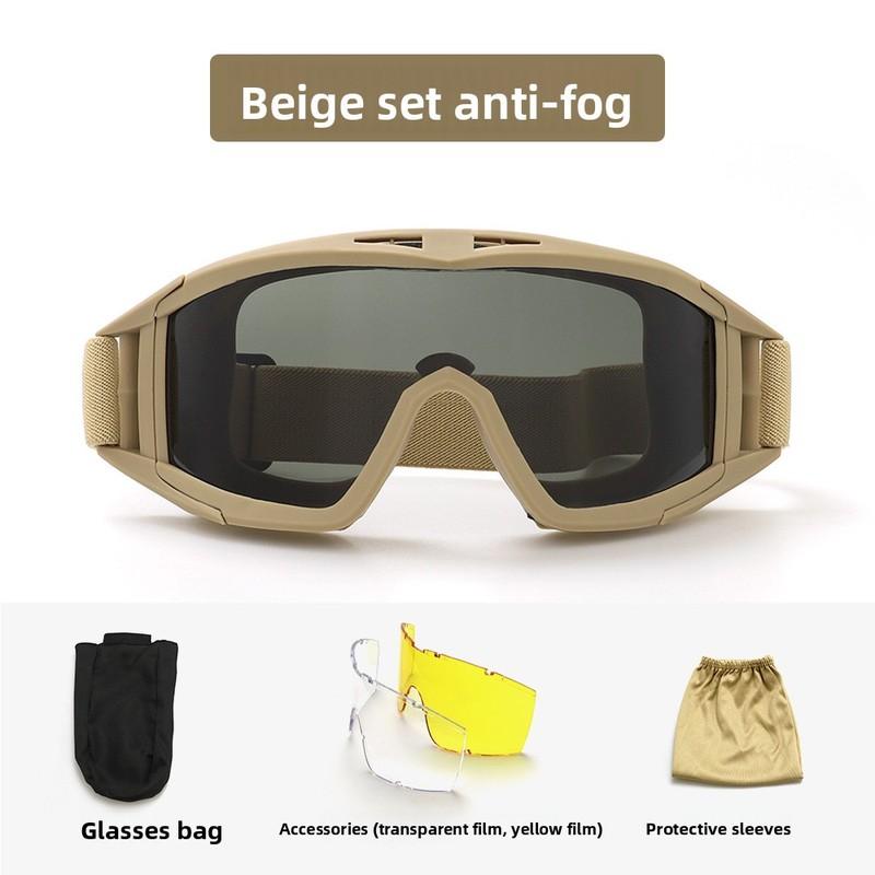 Explosion Proof Shooting Tactical Goggles Anti-impact CS War Game Airsoft Paintball Hunting Mounteering Goggles Glasses