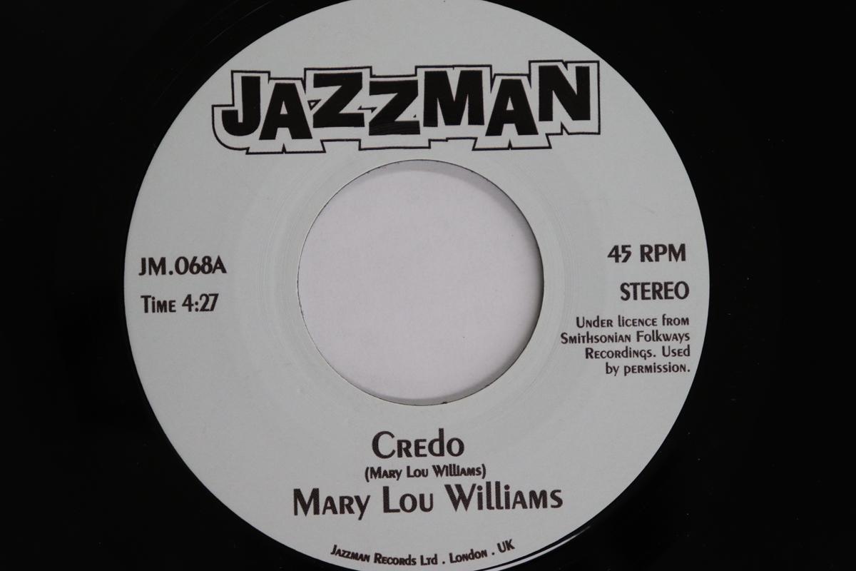 

7inch Record MARY LOU WILLIAMS - Credo / It Ain t Necessarily So JM068 JAZZMAN 2008 UK Jazz Used