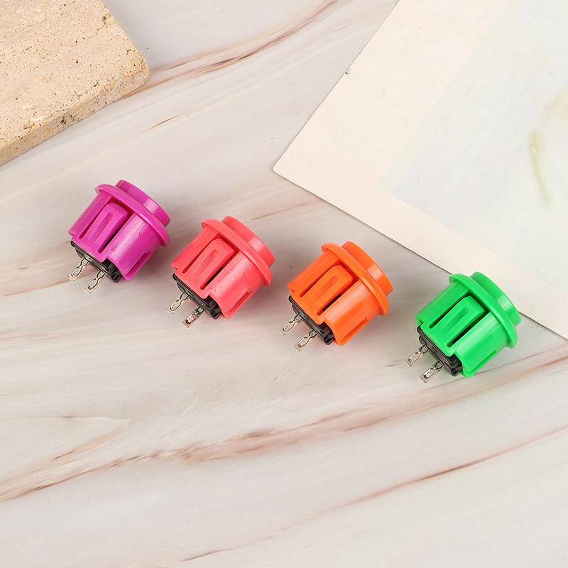 1Pc 24Mm Circle Push Button Micro Switch Game Arcade Controller Joystick Console Diy Kit Arcade Fighting Machine Button
