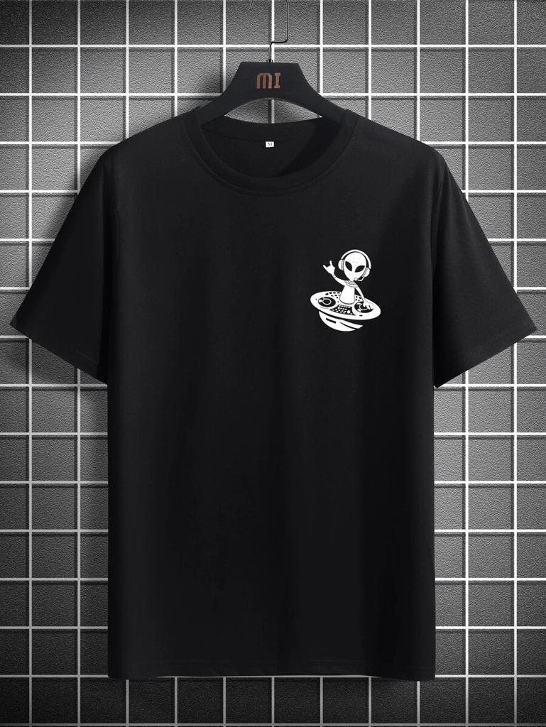 Unisex's Letter Print Short Sleeve T-Shirt