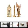 Kit d'ancrages auto-perceurs pour plaques de plâtre 50 pièces Bouchons pour murs creux avec vis d'expansion pour suspension murale Réparation domestique Outils de fixation bricolage Ensemble