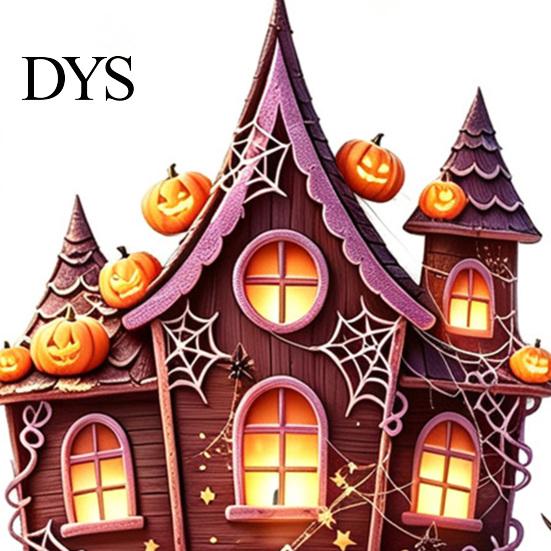 Waterproof PVC Glass Layout Supplies Halloween Static Window Clings, Spooky Haunted House Decals with Pumpkin Outdoor Balcony Scene Setting Props Bat