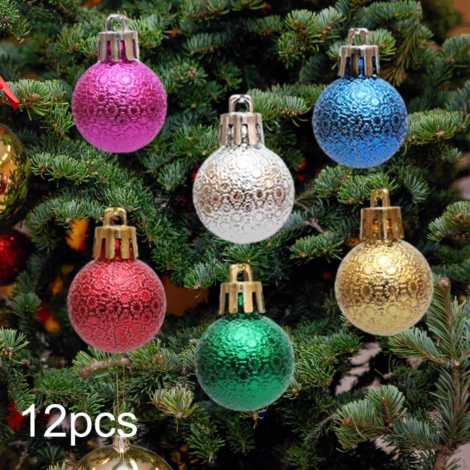

12 шт. Рождественские шары, украшения для елки, подвесные украшения, сделай сам, классический подарок, рождественский декор Dot