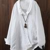Camicia Casual Asimmetrica da Donna Taglie Forti