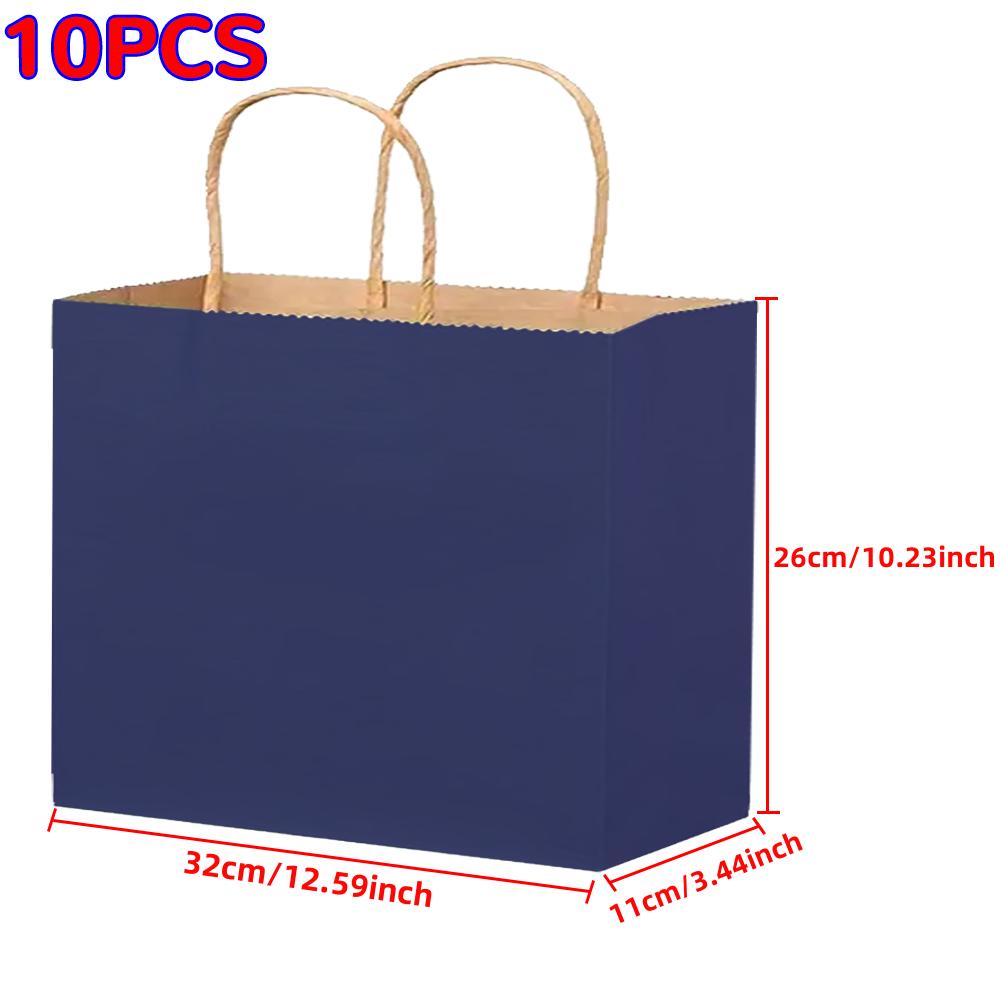 Paper Gift Bags  Shopping Bags  Kraft Paper Gift Candy Bag Colored Hand-held Paper Bags Wedding Party Decoration Gift