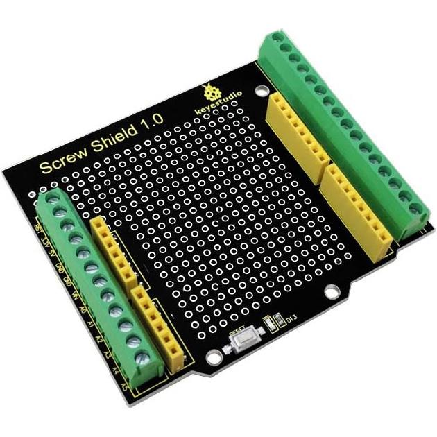 KEYESTUDIO Proto Screw Shield for Arduino R3, Proto Shield Terminal Prototype Expansion Board for Arduino Un0 R3