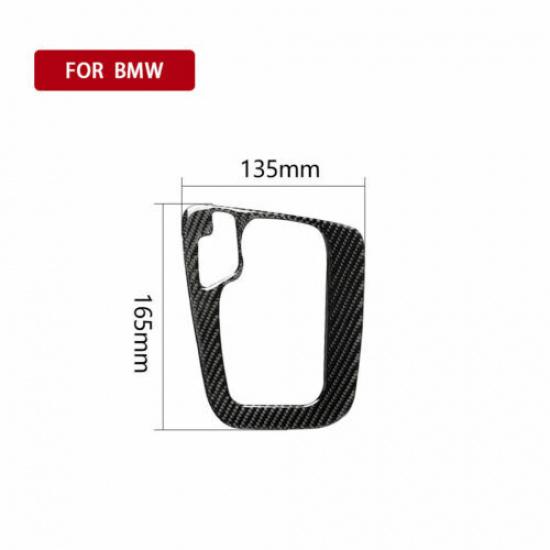 För BMW 3-serie E46 98-05 Vänsterstyrd Kolfiber Växellådspanel Dekorationsskydd Klistermärke