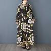 Women's Retro Single Breasted Long Shirt Shirt Dress