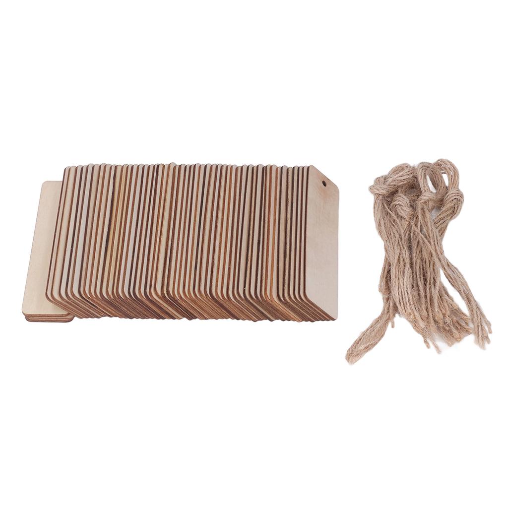 50Pcs Wooden Blank Bookmarks 4.7x1.3in Blank Rectangle Rounded Edge Glossy Wooden Craft Bookmark for Bookmark Gift DIY