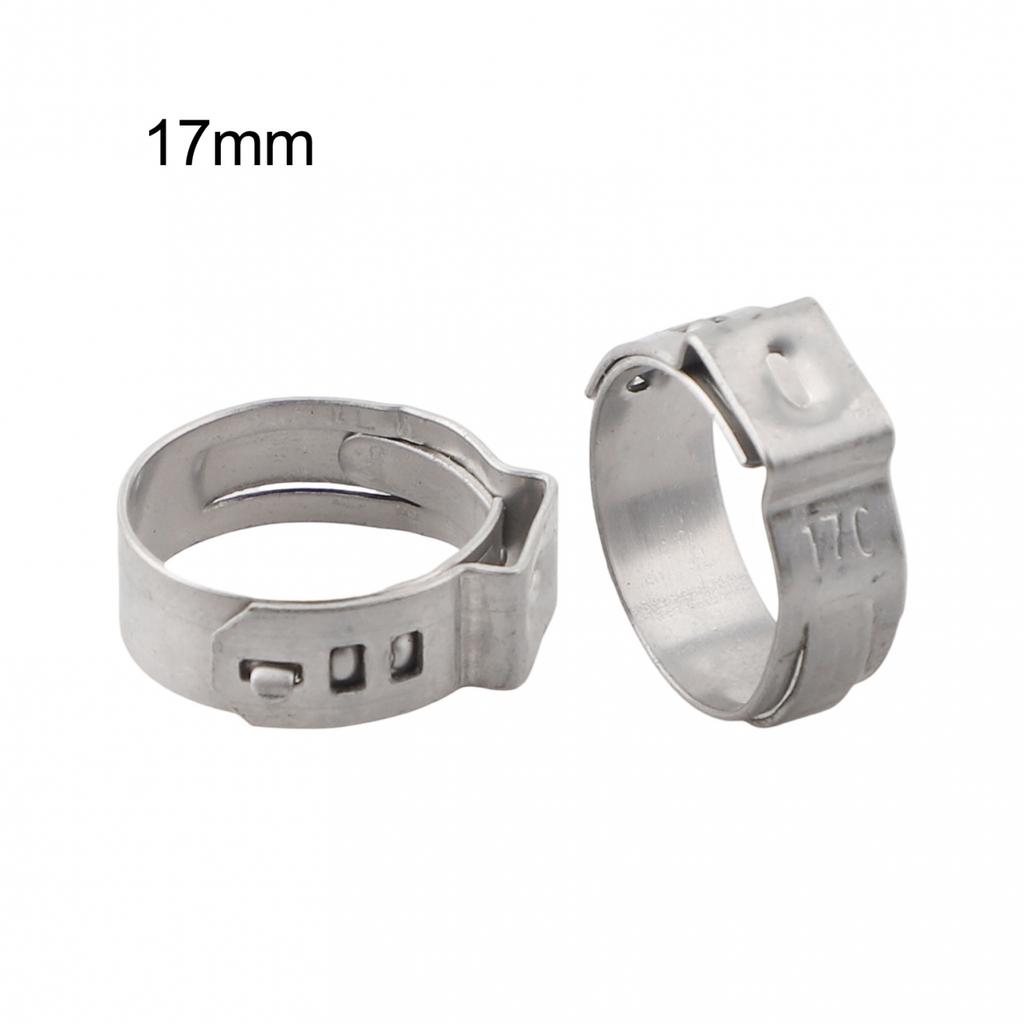 Single Ear Stepless Stainless Steel Hose Clamps Various Hoses Stainless Steel