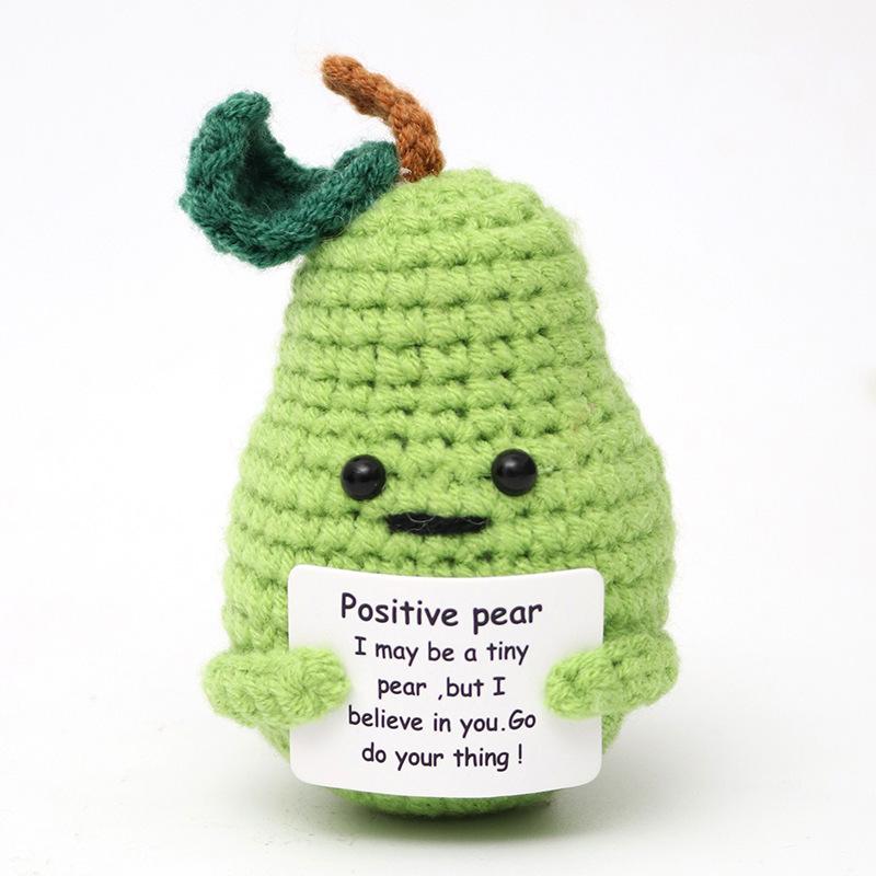 Crochet Emotional Support Crochet New Knitted Positive Animal Funny Gifts for Friend Table Bookshelf Decoration