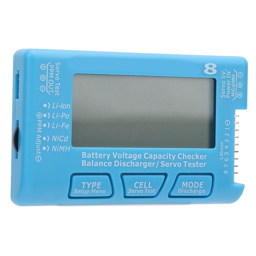 RC 8 Digital Battery Capacity Checker Controller LCD Backlight 2 To 8S Battery Voltage Tester for