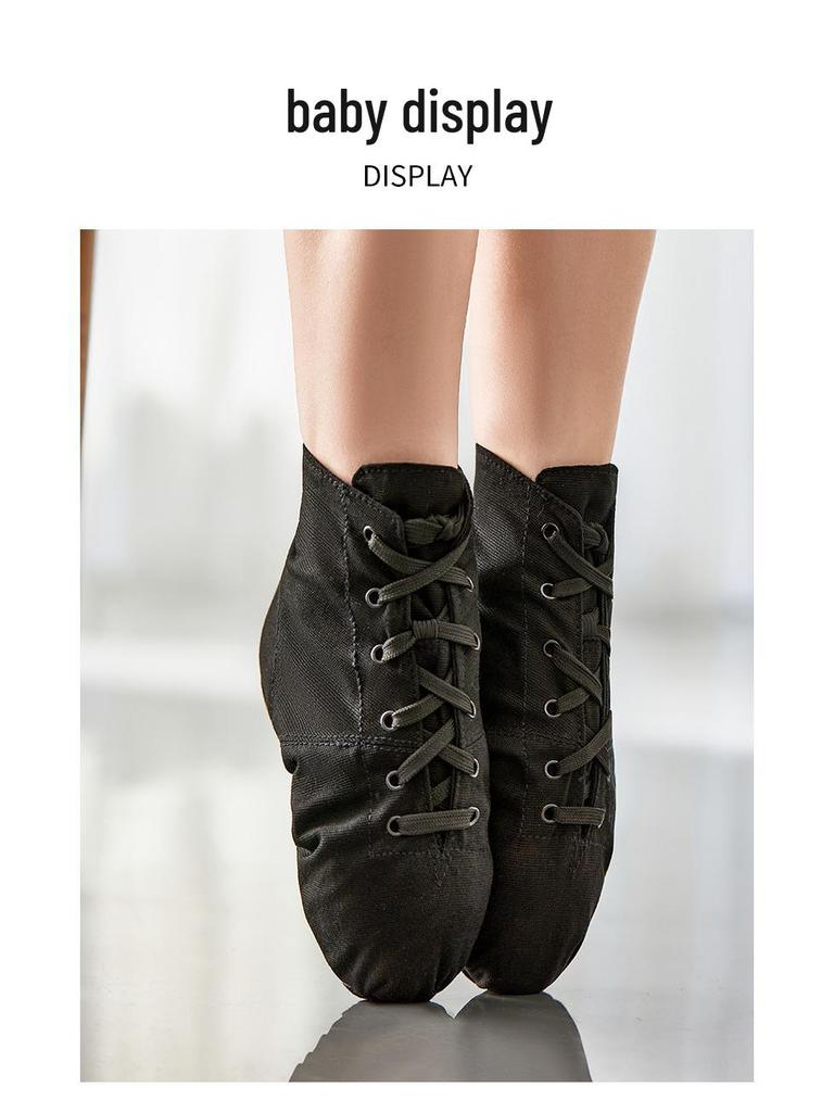 High-Top Canvas Dance Shoes for Adults & Children - Jazz, Yoga, Ballet