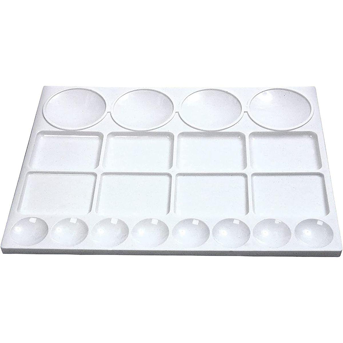 

Акриловые Водные Краски Пластиковое Искусство Студенческие Канцелярские Товары Инструмент для Рисования Палитра Палитра Коробка для Пигментов белый