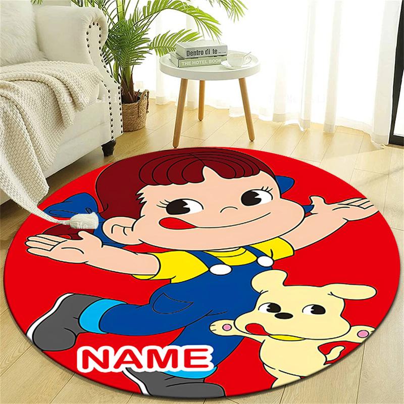 Personalized M-Milky Round Chair Office Rug - Perfect for Mat, Office Chair & More - Ideal Gift for Birthdays and Holidays