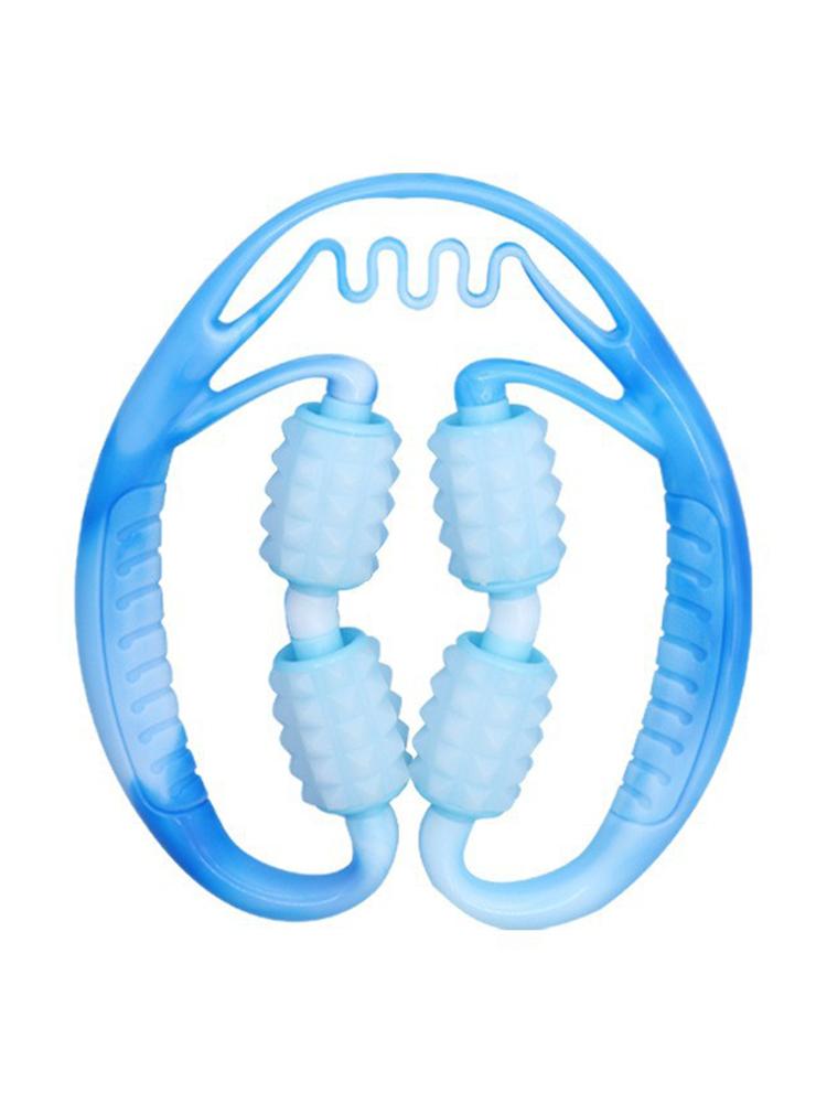 

Синий роликовый массажер для дома и офиса, йога, фитнес-оборудование для ног, тренажер для ног, косметический ролик для расслабления мышц синий