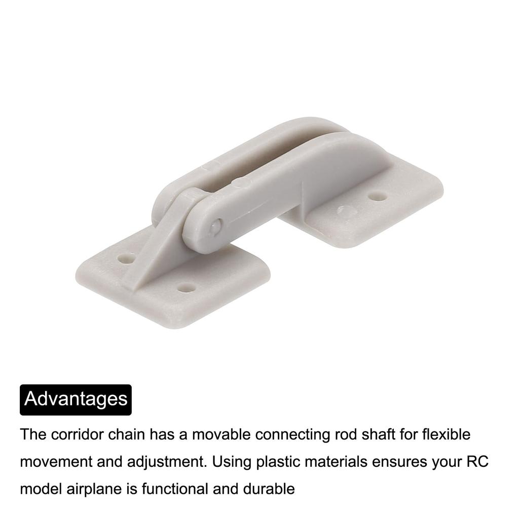 Uxcell RC Hinges X Adjustable Hatch Hinges RC Model Airplane Parts 1.3" 0.35" 12-Pack