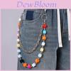 Hip Hop Double Layer Belt Chain For Men And Women With Metal Clips Fashion Jeans Accessory