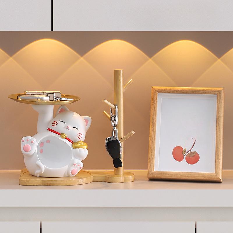 Národní Módní Špičková Třešňový Květ Kočičí Botník Vstupní Úložný Prostor na Klíče Ozdoby Obývací Pokoj Domácí Dekorace Ozdoby Řemesla