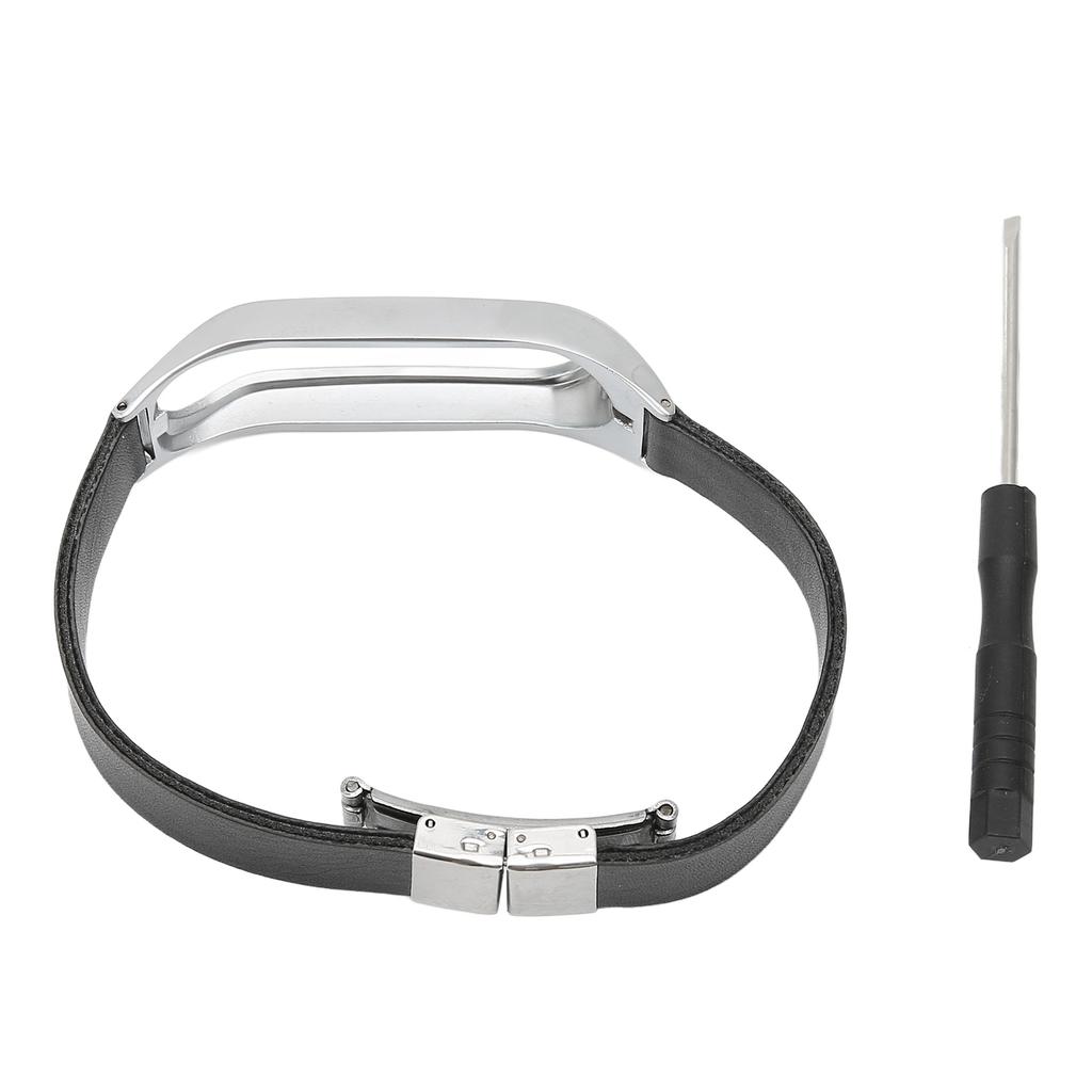 Smartwatch Armband Ersatz Leder Armband Legierung Gehäuse mit Schraubendreher für Tomtom Touch Uhr