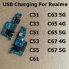 For Realme C67 C65 C63 C61 C55 C53 C51 C33 C31 4G 5G USB Charging Board Dock Port Connector Flex Cable Repair Parts Replacement