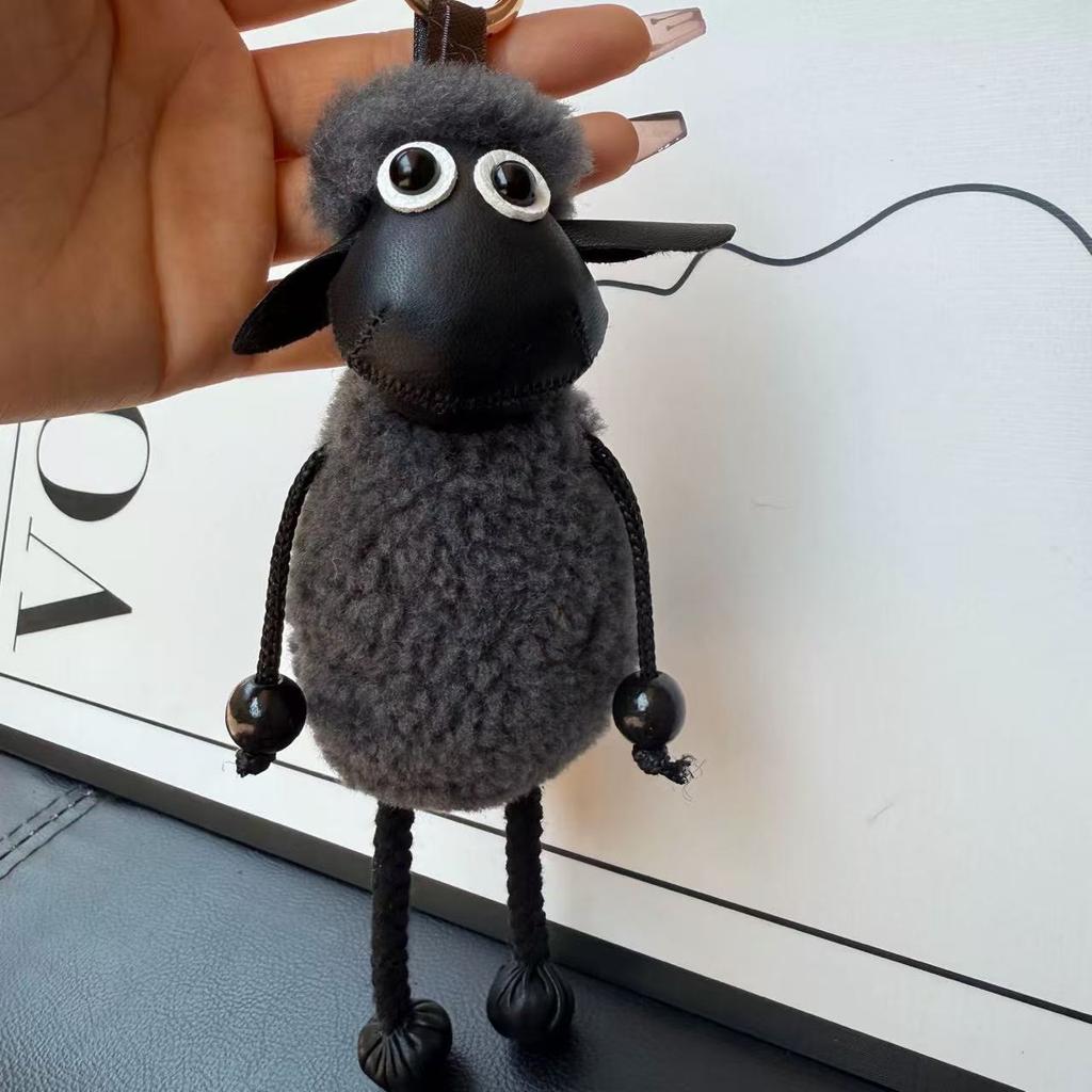 Llavero Oveja Shaun Adorno Colgante para Coche de Pareja Muñeco de Peluche Lindo Encanto para Bolso Regalo