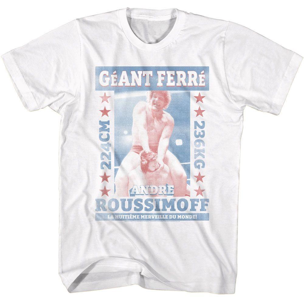 Andre The Giant Ferre White Icon Shirt L